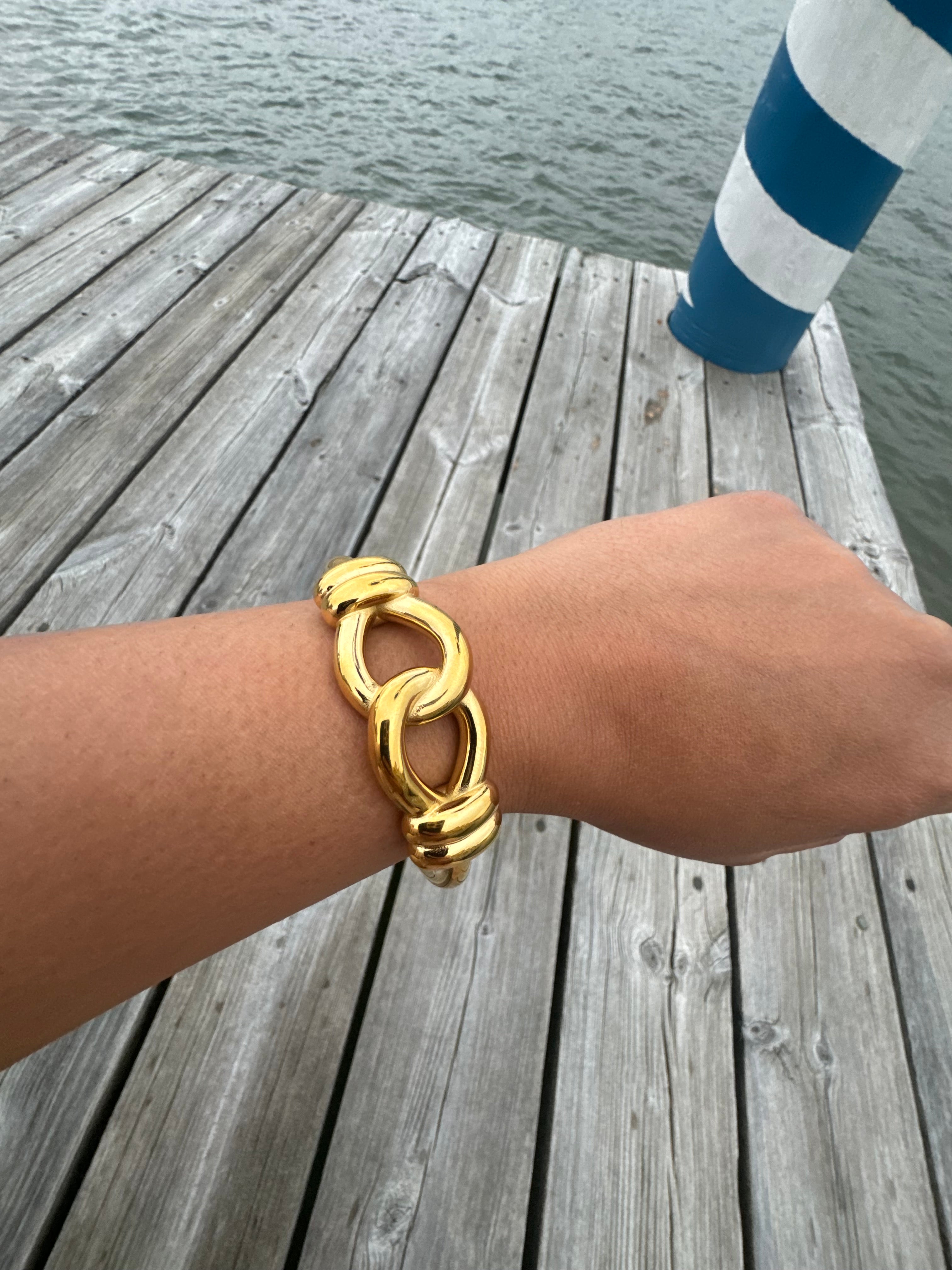 Rope Golden Bangle