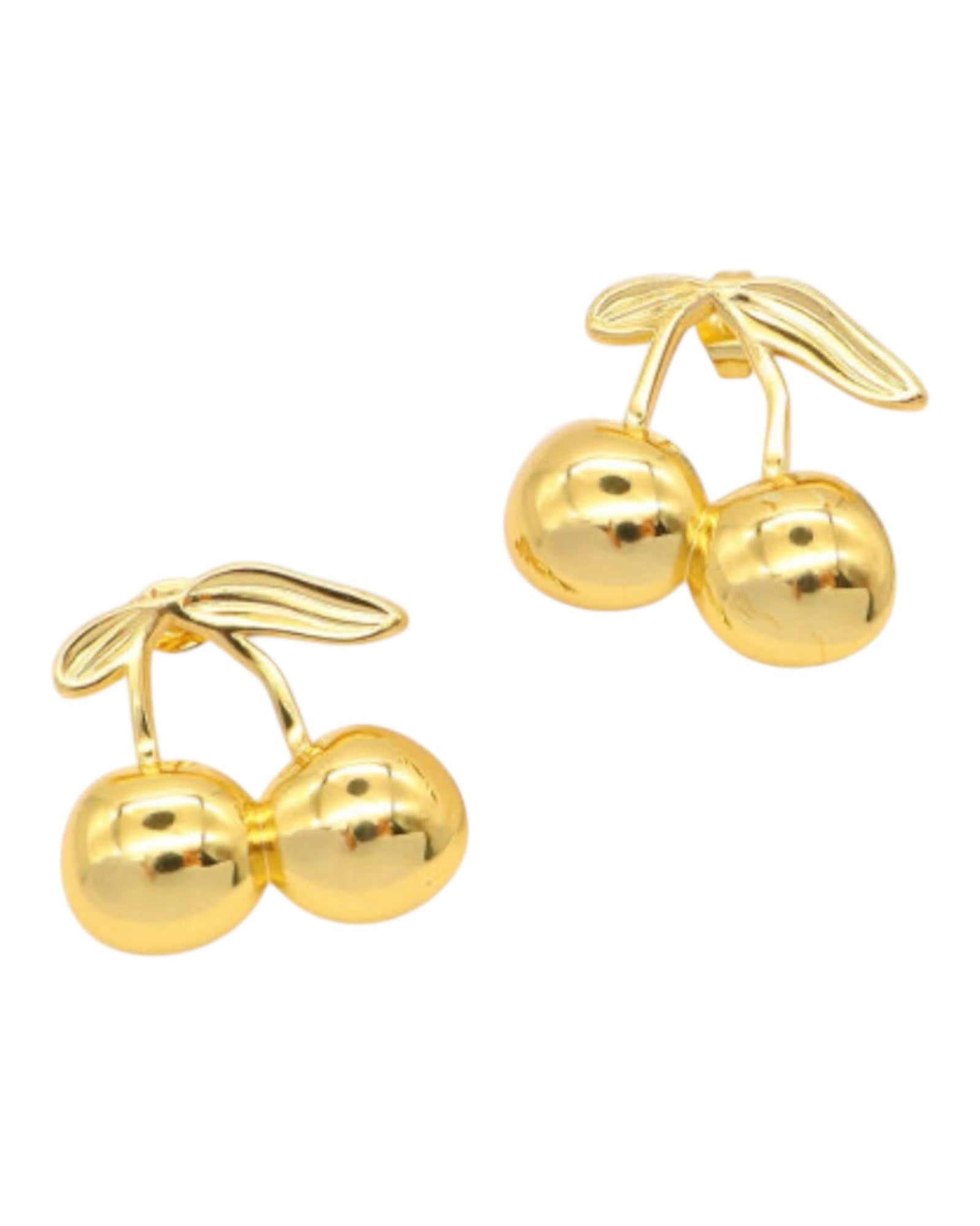 Cherry Golden Earrings