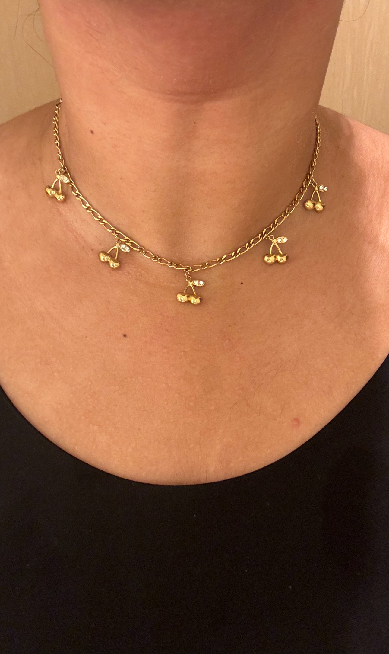 Cherry Golden Necklace