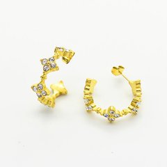 Crystal Flower Earrings