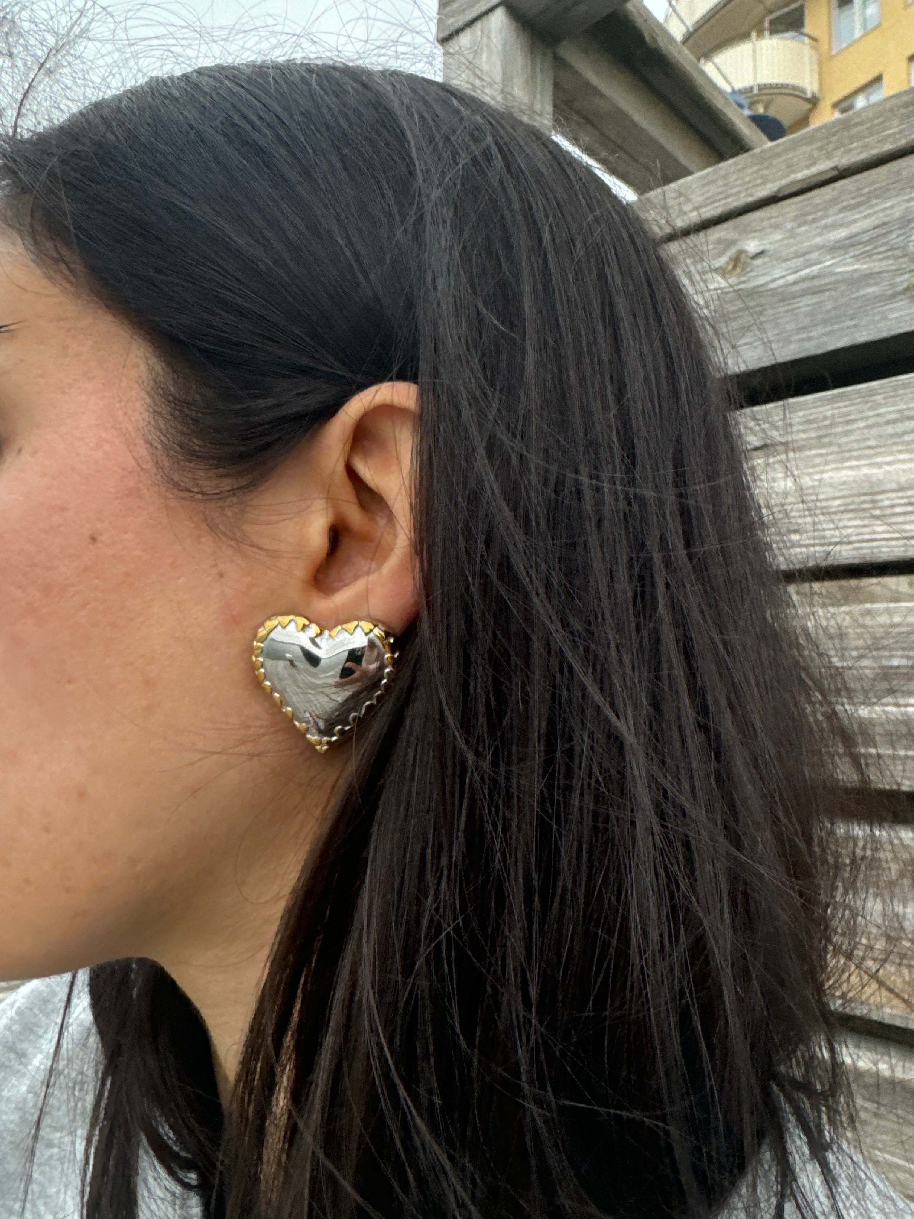 Heart Silgold Earrings