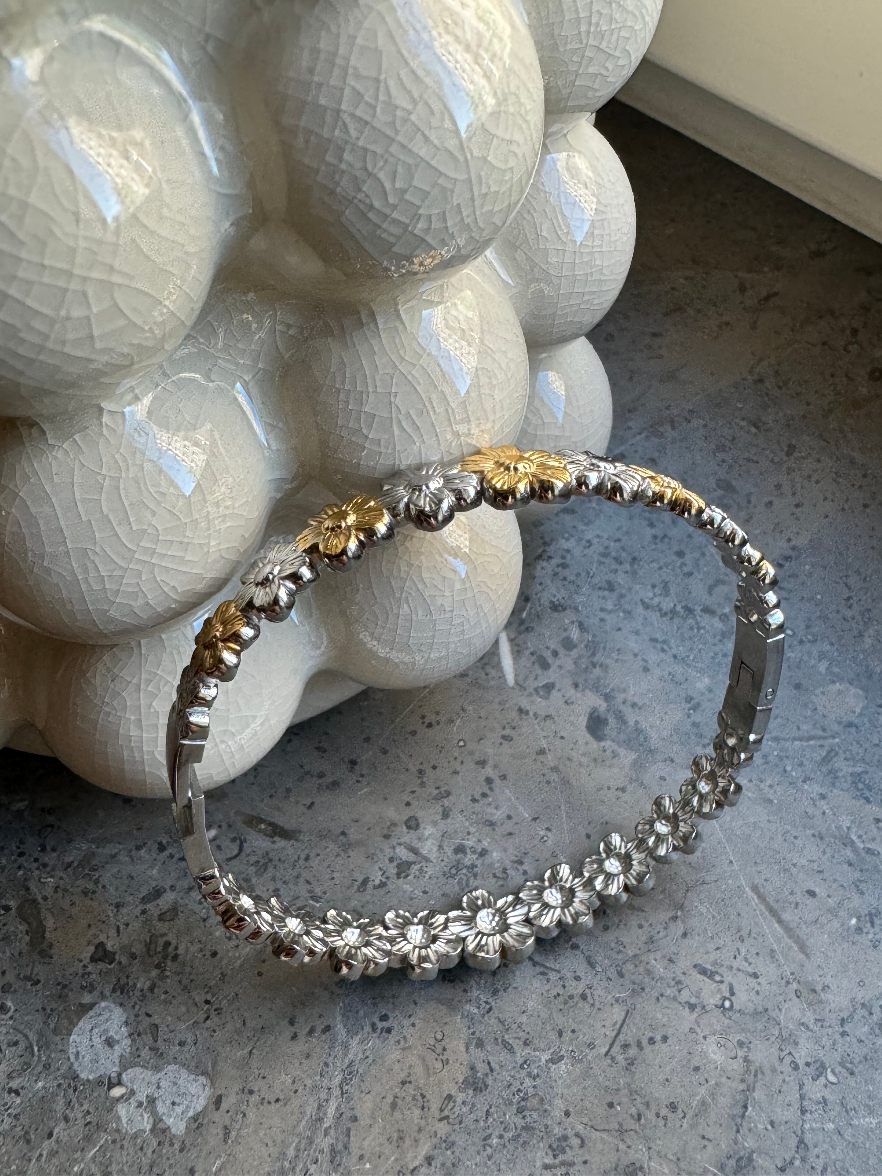 Flower Silver Bracelet