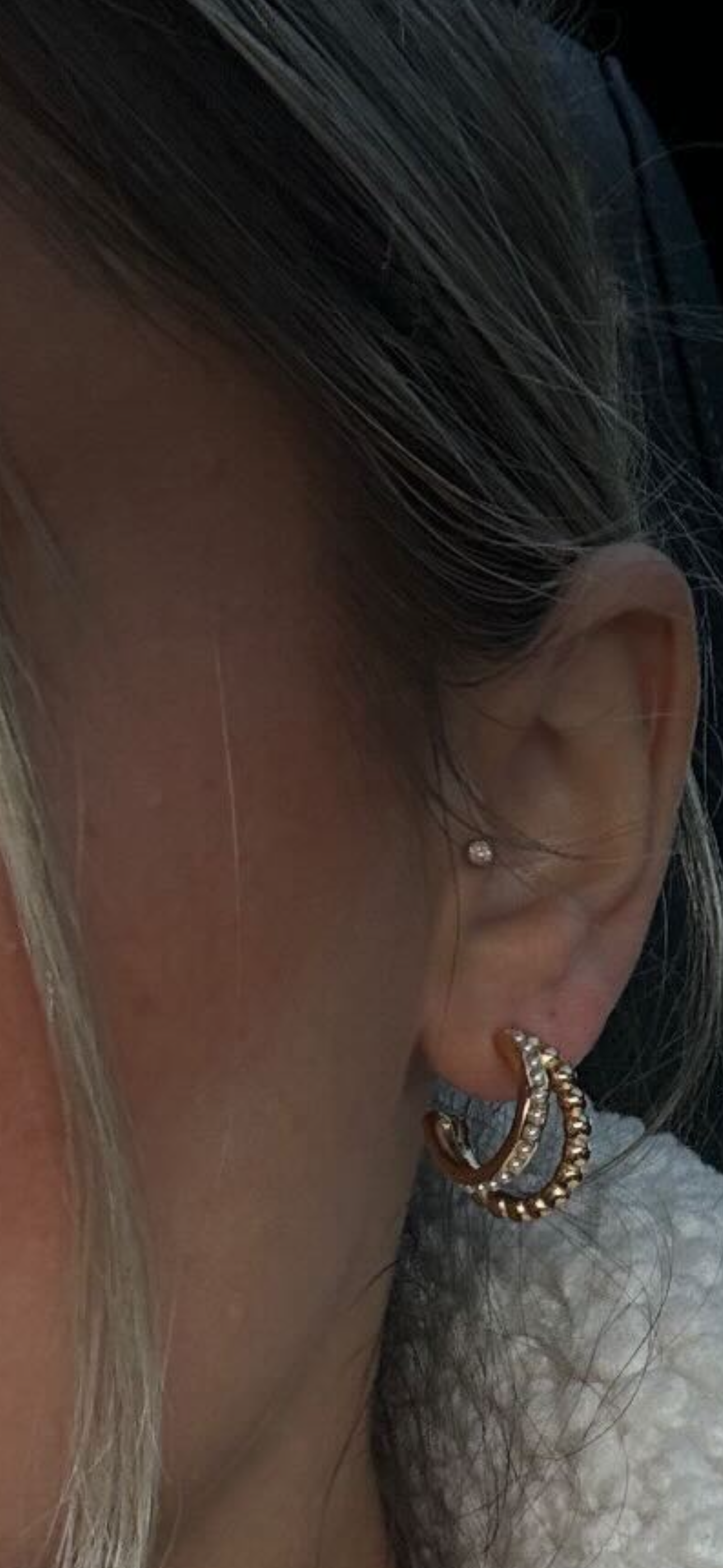 Pearl Bubble Creoles