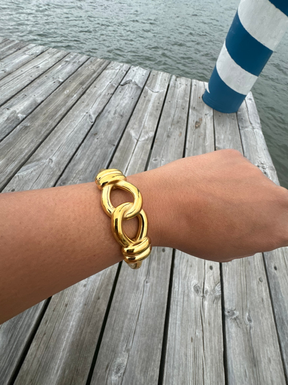 Rope Golden Bangle
