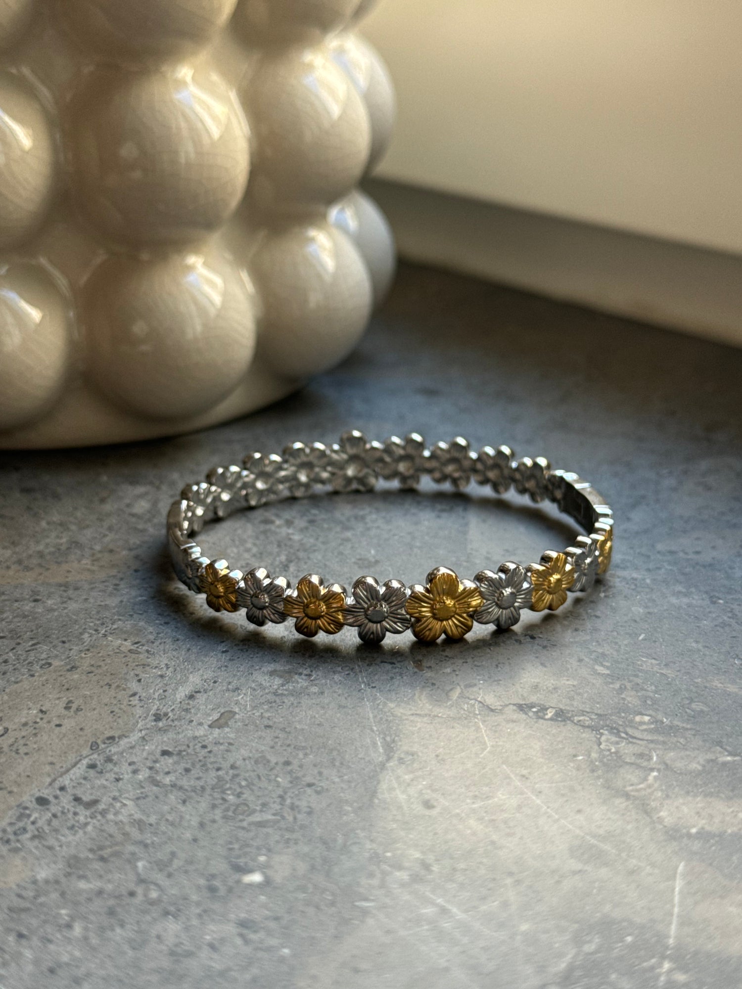 Flower Silver Bracelet