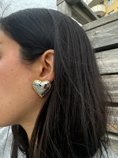 Heart Silgold Earrings