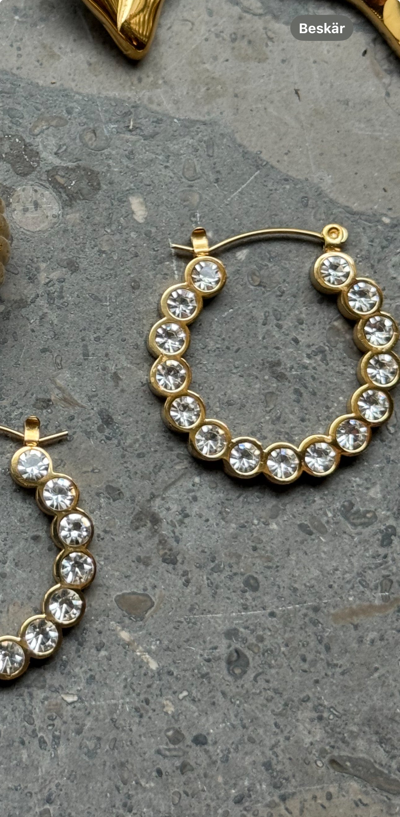 Crystal Round Earrings