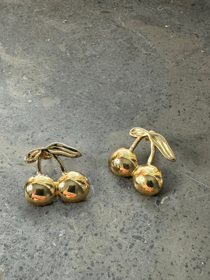 Cherry Golden Earrings