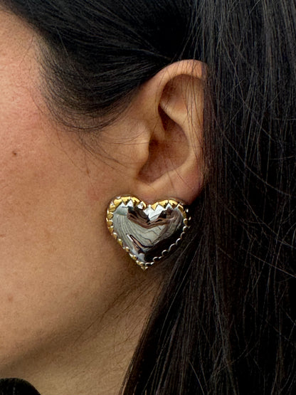 Heart Silgold Earrings
