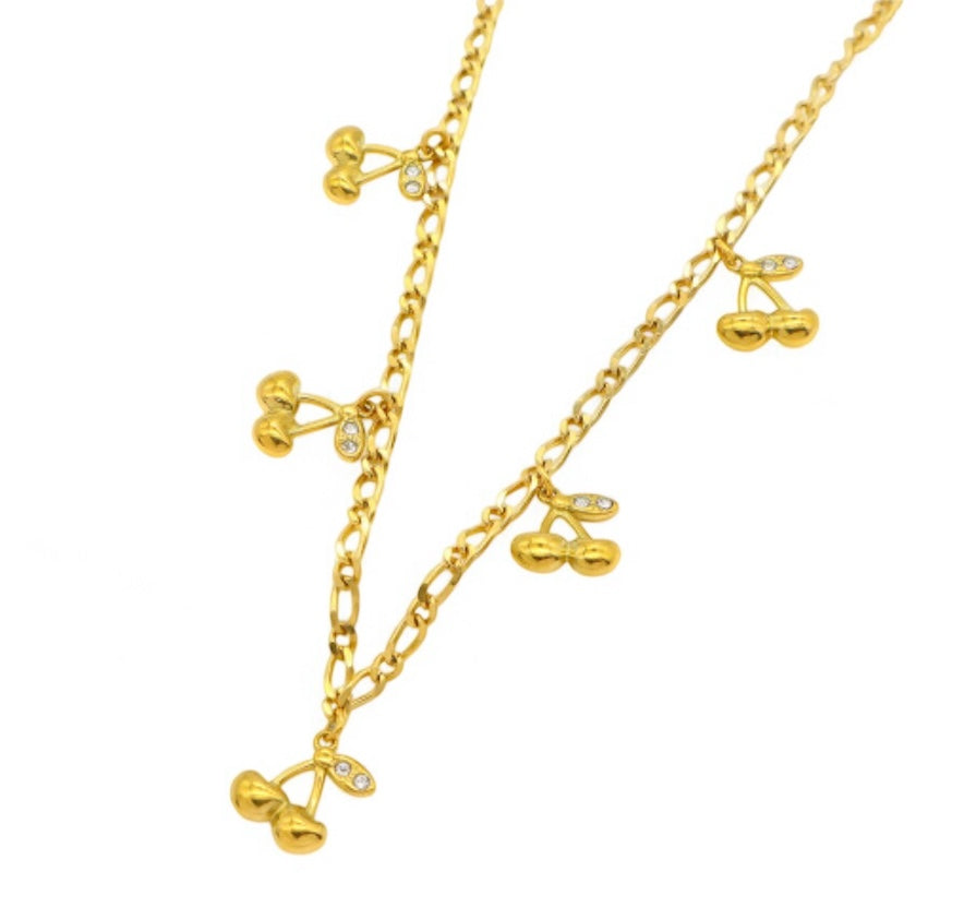 Cherry Golden Necklace