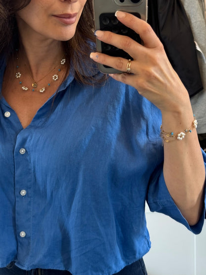 Flower Blue Necklace