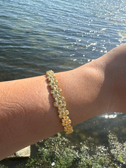 Flower Golden Bracelet