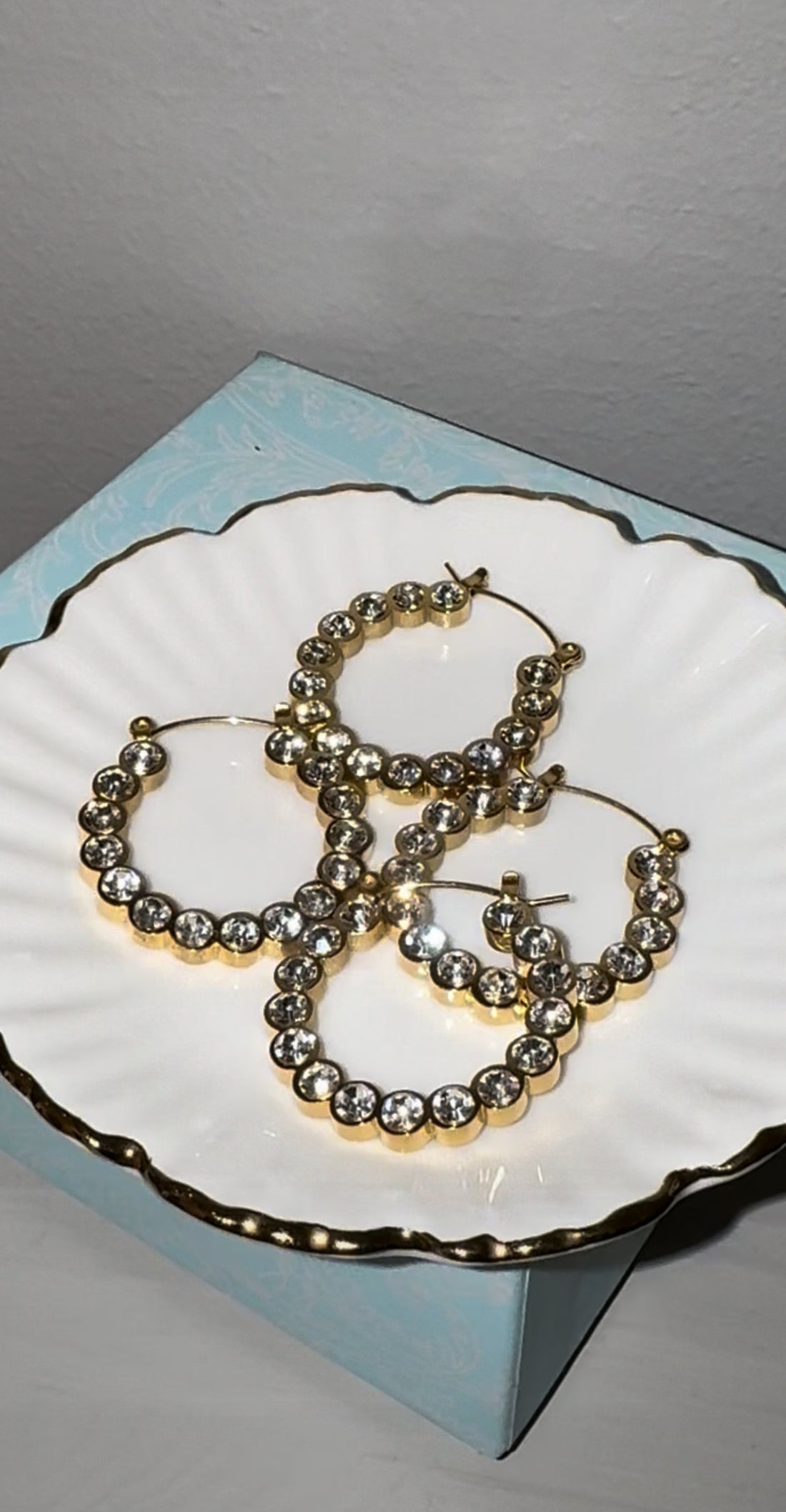 Crystal Round Earrings