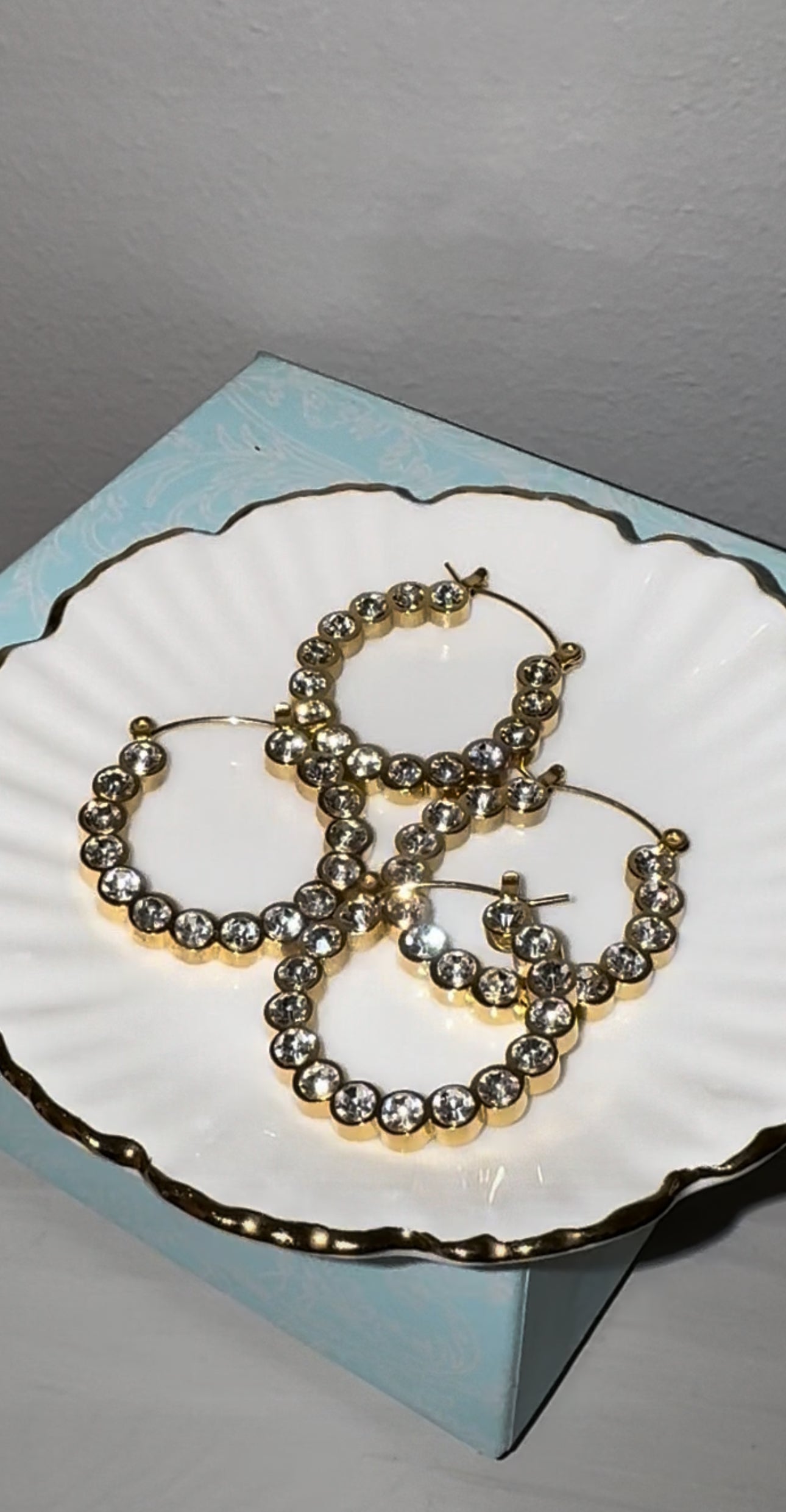 Crystal Round Earrings