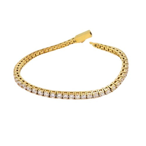 Golden Tennis Bracelet