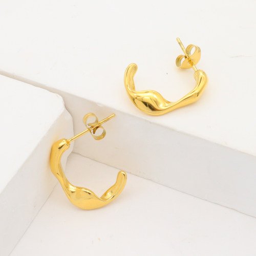 Twisted Golden Earrings