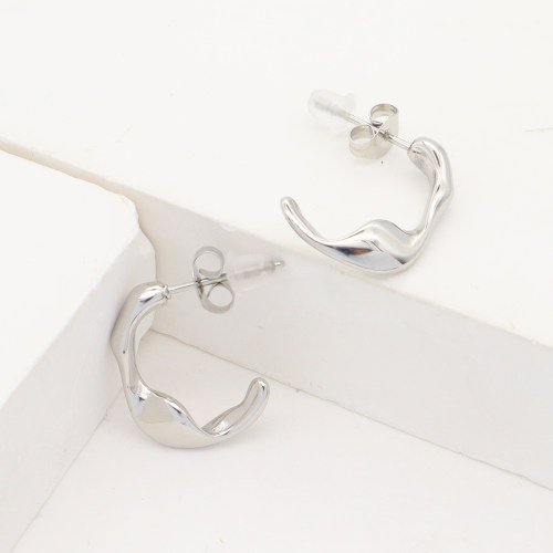 Twisted Silver Earrings