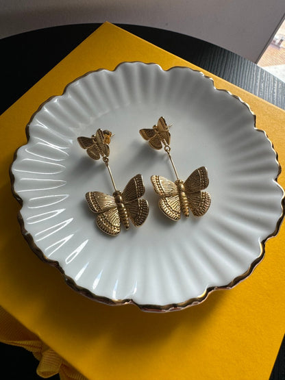 Double Butterfly Earrings