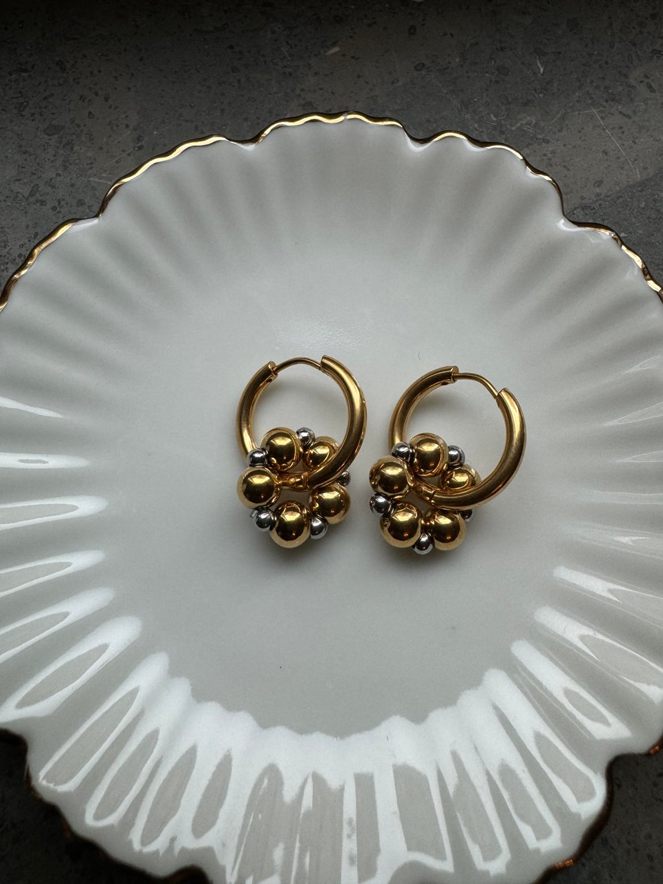 Flower Golden Earrings