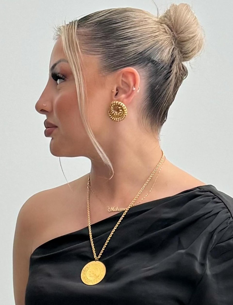 Croissant Golden Earrings