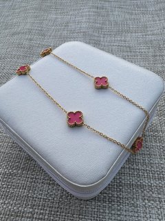 Lucky Charm Multiple Pink Necklace