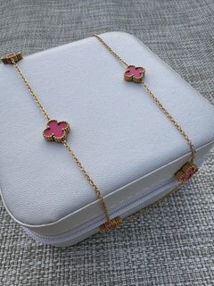 Lucky Charm Multiple Pink Necklace