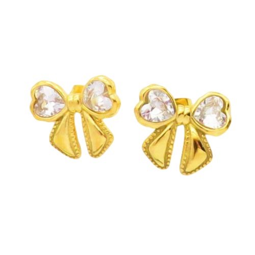 Crystal Bow Earrings