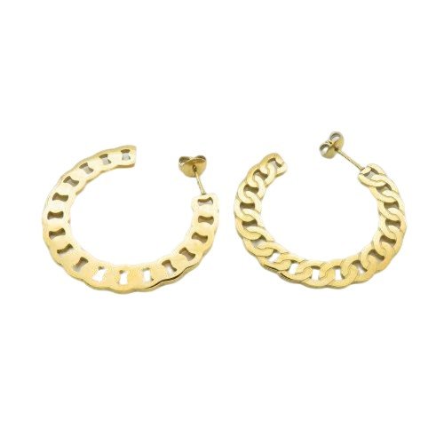 Round Chain Earrings