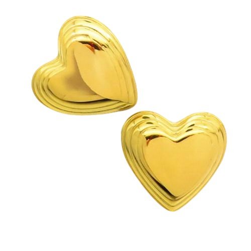 Hearty Golden Earrings